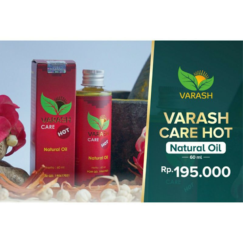 VARASH CARE HOT NATURAL OIL 60ML - REFILL ROLL ON
