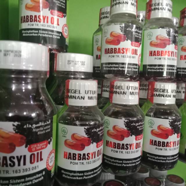 Habbasyi Oil 100% Habatusauda murni isi 210 kapsul