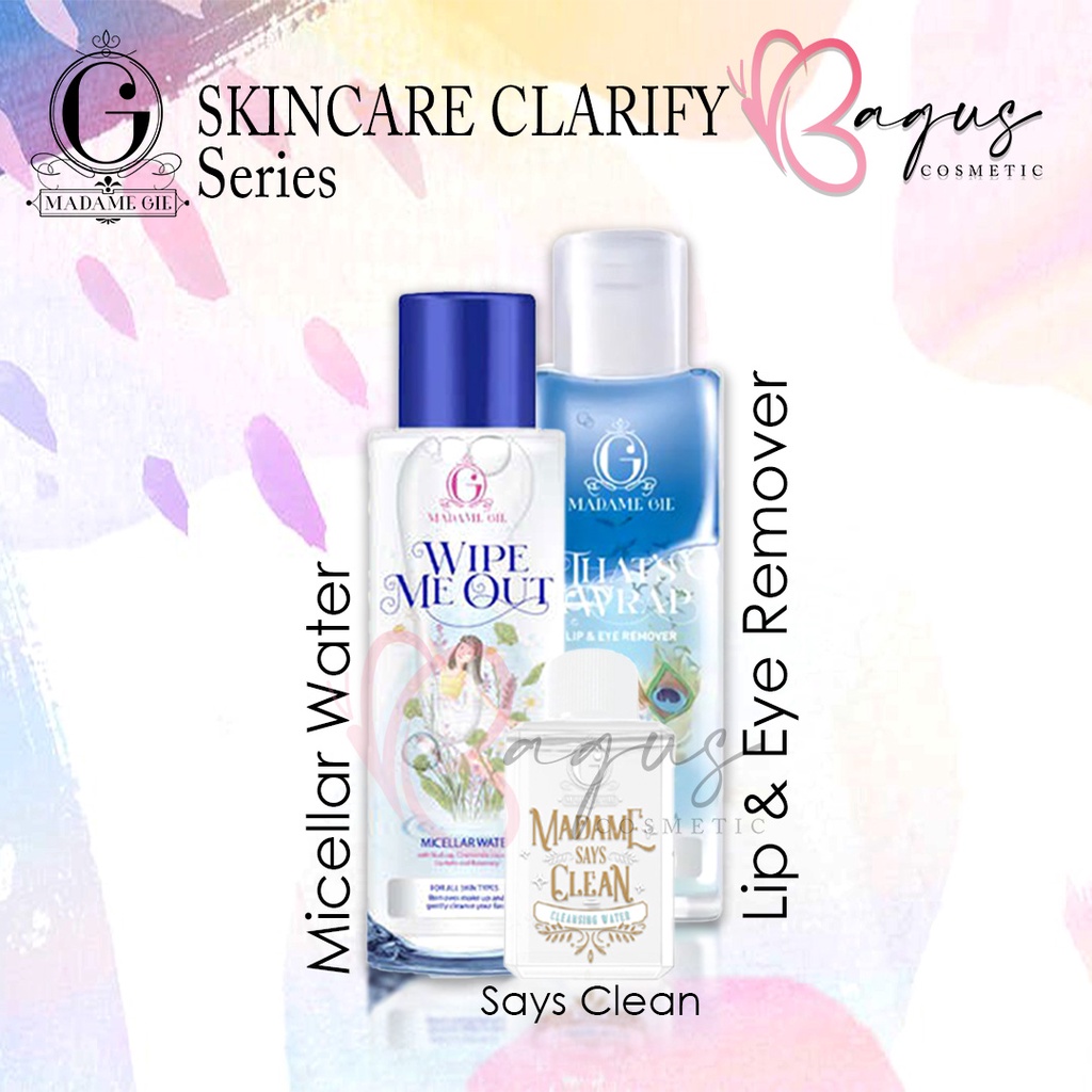 ⭐BAGUS⭐ MADAME GIE SKINCARE CLARIFY SERIES | Face Toner | Facial Foam | Serum | Mist | Micellar