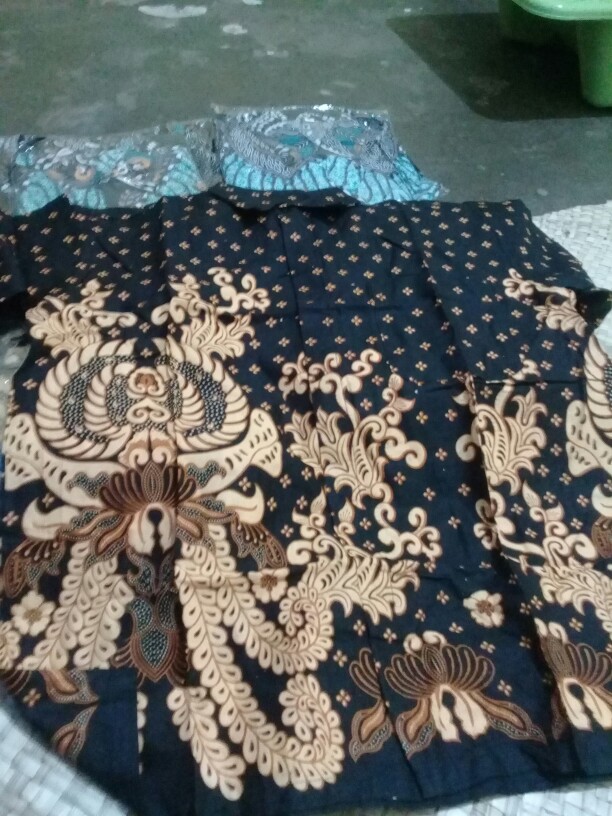 Batik Couple Keluarga Sania Ruffle Ori Ndoro Jowi Dnt Motif Gurita Kuning