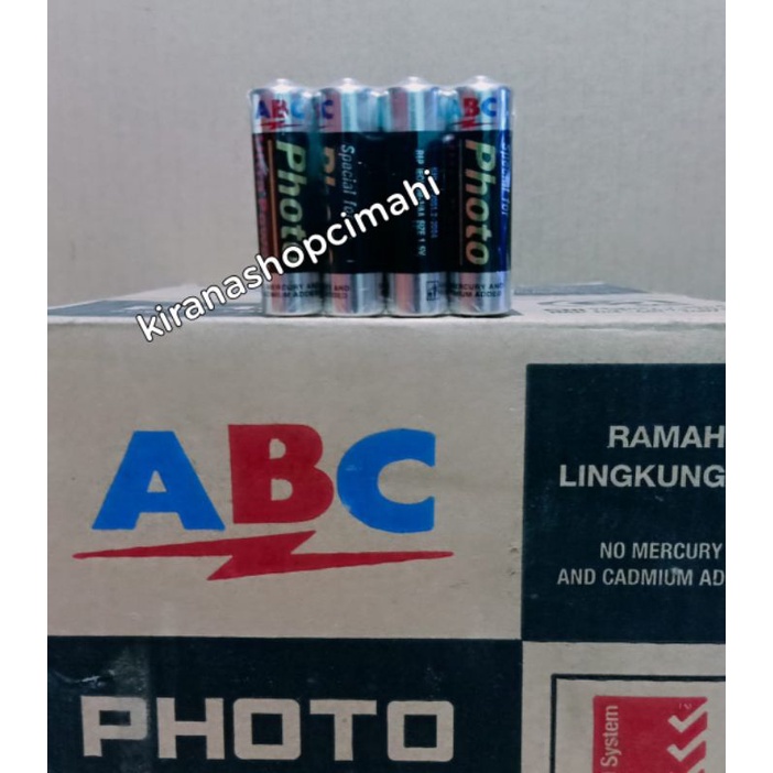 Batre ABC photo AA isi 4 pcs / baterai / battery