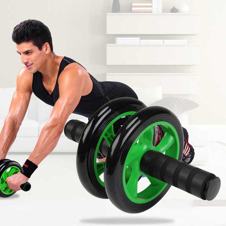 Lagi Tren.. Ab Roller Wheel Abs Roll Sport Alat Olahraga Fitnes Dirumah Alat Fitnes Rumahan  Roda Ro