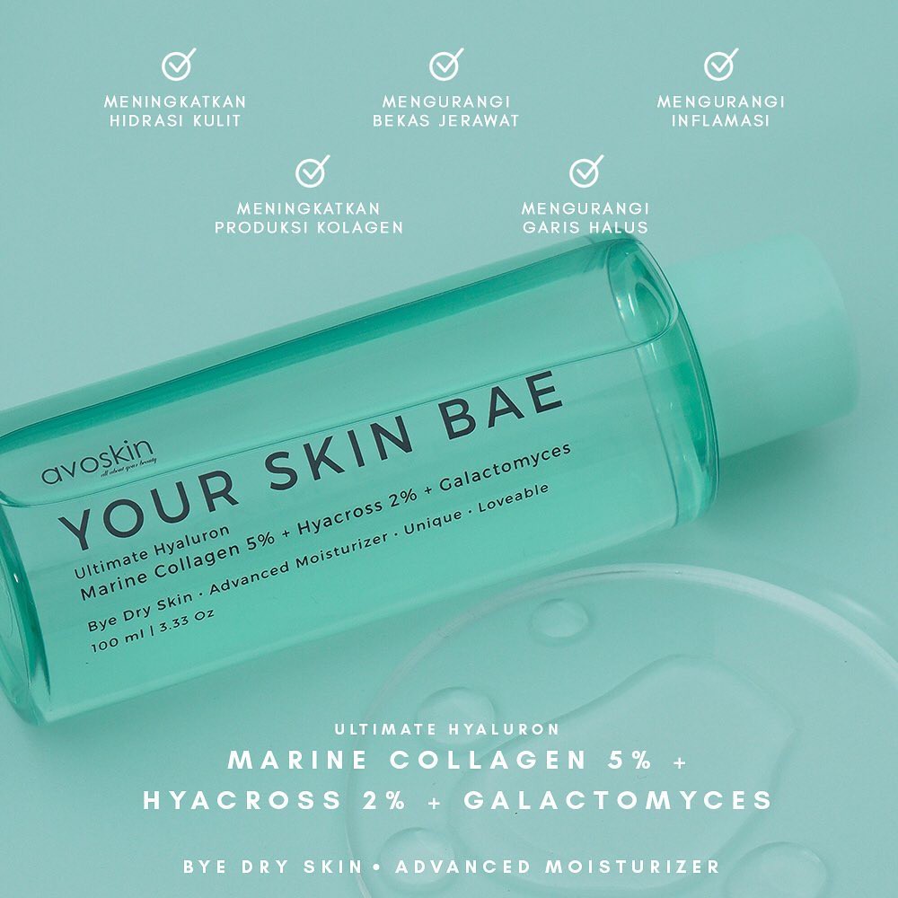 AVOSKIN Your Skin Bae Ultimate Hyaluron Marine Collagen 5% + Hyacross 2% + Galactomyces Indonesia