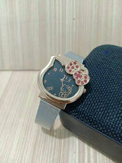 Jam Tangan Anak-Anak Hello Kitty Terbaru Rantai Pasir HK_001