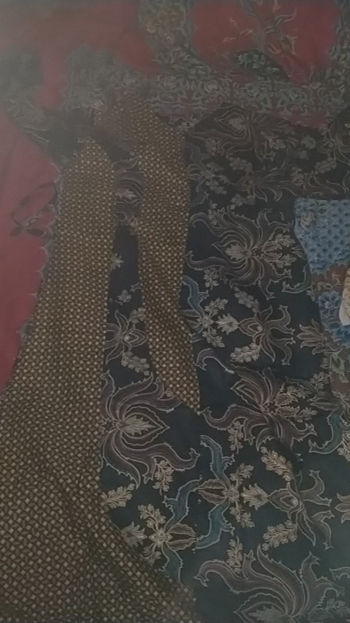 Sania Ruffle Batik Couple Ori Ndoro Jowi /gamis Batik Couple Murah