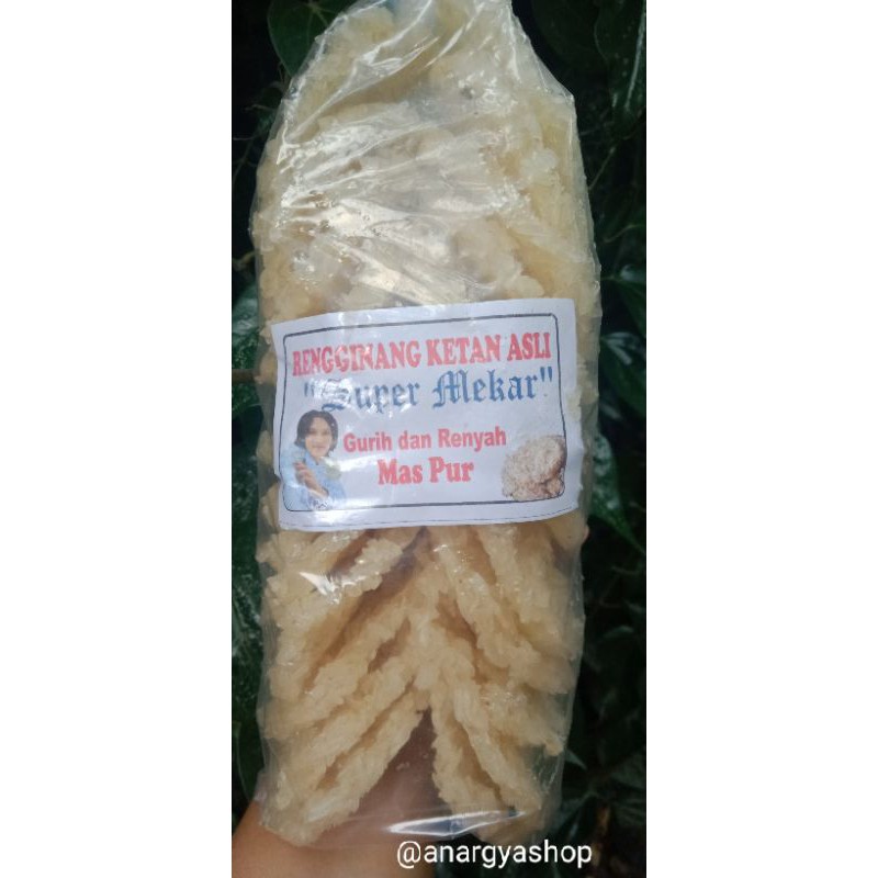 

(500gr) RENGGINANG / AMPYANG KETAN ASLI GURIH RENYAH SUPER MEKAR HOMEMADE