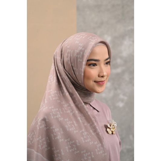 Monogram Scramble Nude Scarf Nude By Heylocal Heylocal.id Heylocal id