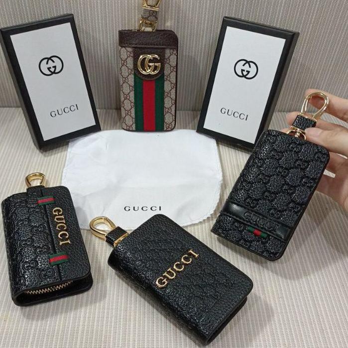 ♂ Dompet kunci mobil / gantungan kunci mobil Gucci ✵