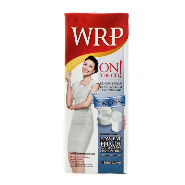 

WRP On The Go Original Milk 200ml - Susu Diet Low Fat High Calcium