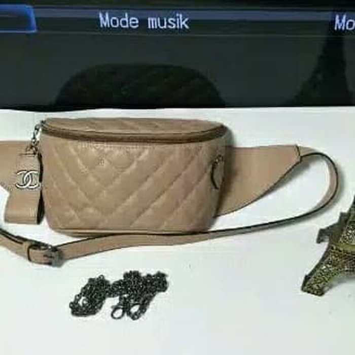 tas wanita chanel pinggang/tas selempang punggung/tas branded import