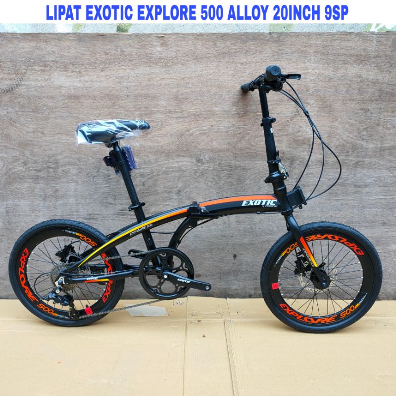 Sepeda Lipat Exotic Explore 500 Alloy 20Inch Rem Hydraulic