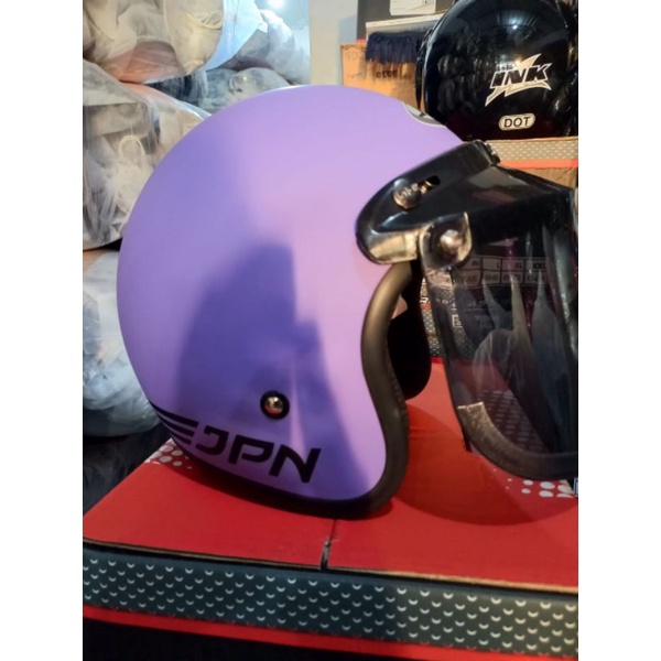 Helm JPN Original kaca datar