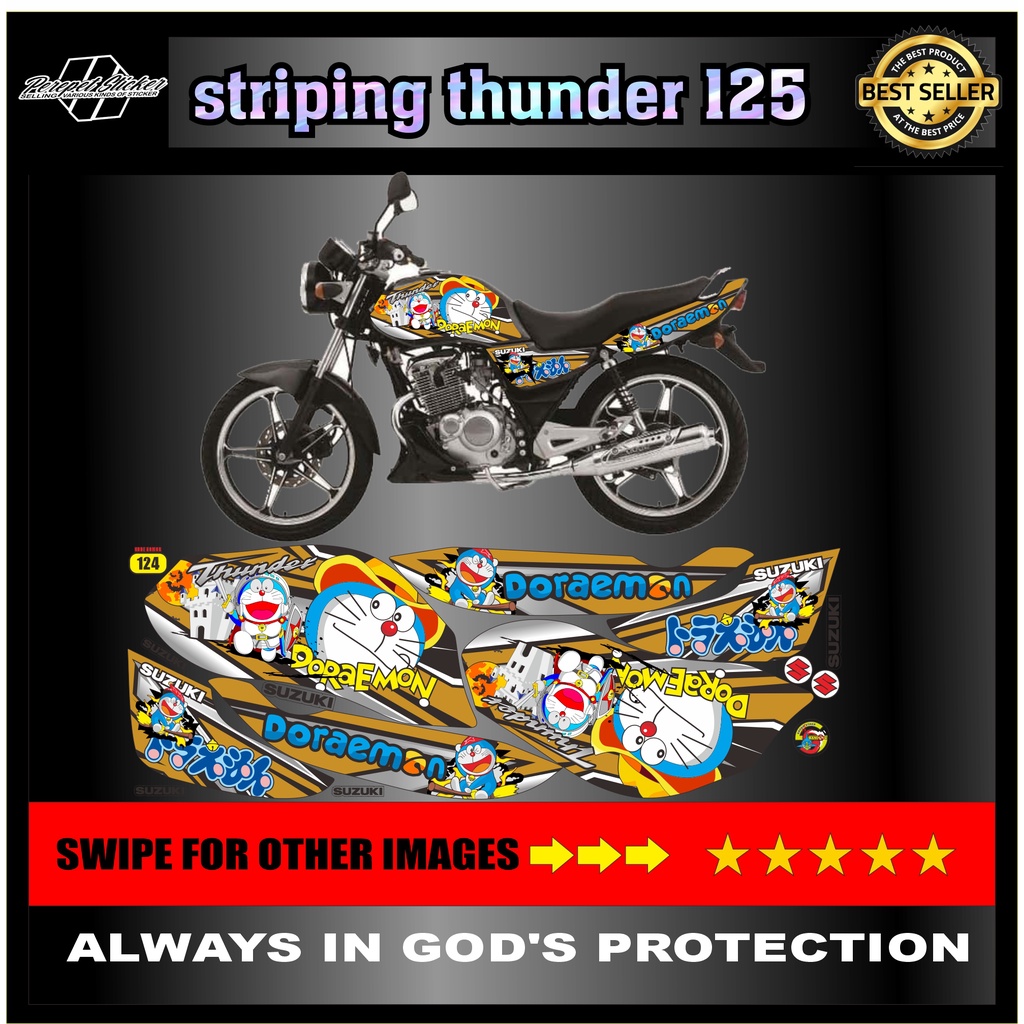 STRIPING thunder/ suzuki / STOCK suzuki thunder / STIKER thunder 125 / STICKER thunder