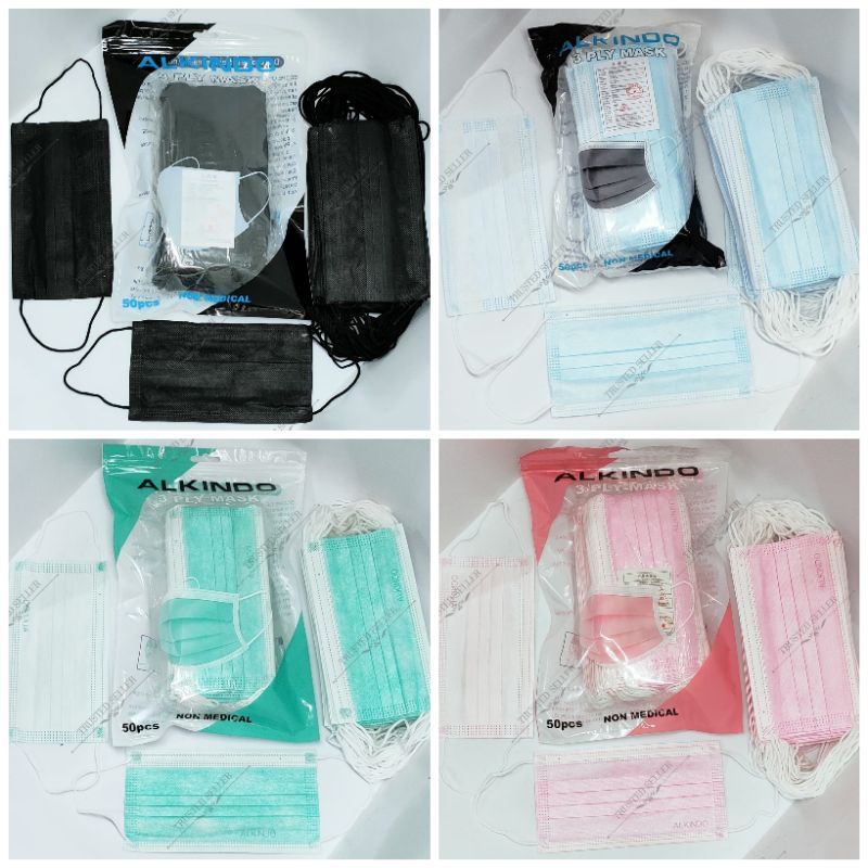 Jual MASKER MEDIS ALKINDO 3 PLY EARLOOP 3 LPY ISI 50 PCS | Shopee Indonesia