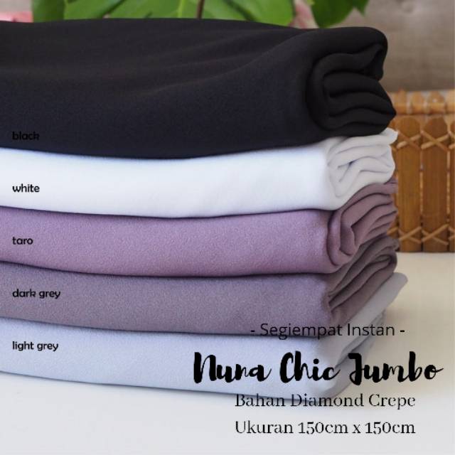 Hijab Segiempat Instan Bahan Diamond Crepe Premium Nuna Jumbo Mudah Diatur Termurah Bisa Cod Shopee Indonesia