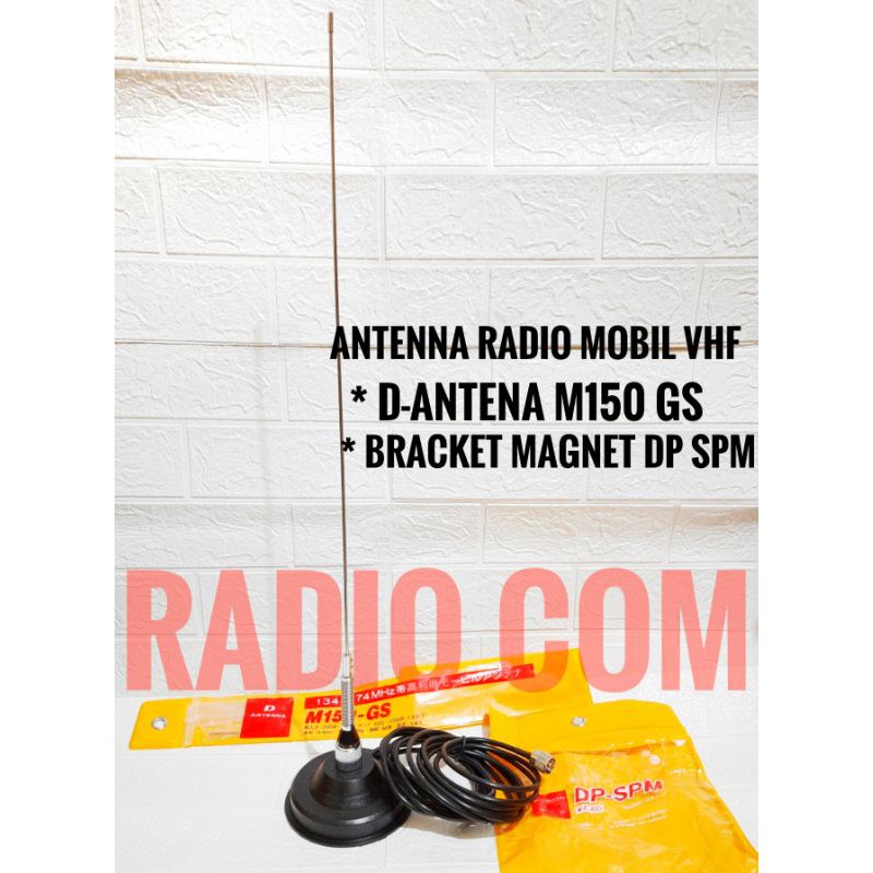 PAKET ANTENA RADIO MOBIL VHF / ANTENA RADIO RIG MOBIL VHF M150 GS PLUS BRACKET MAGNET DP SPM MURAH