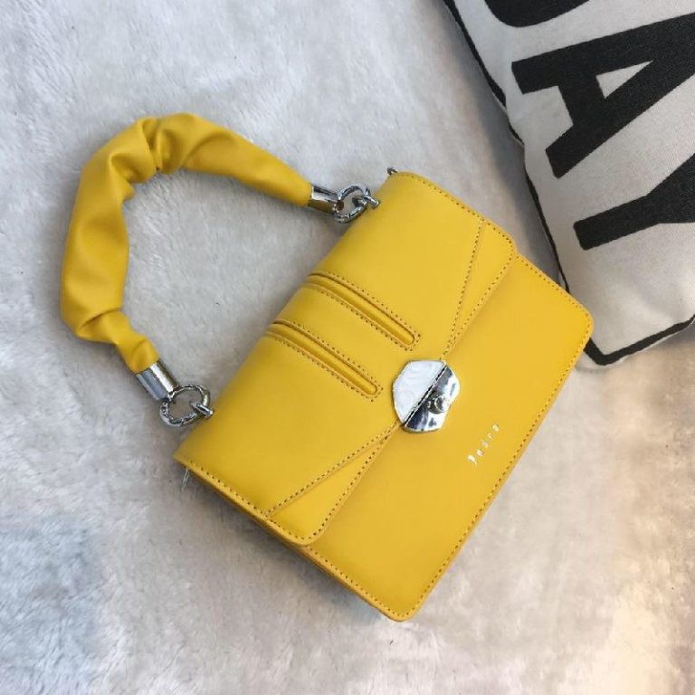 GI 63073 RISCE TAS SELEMPANG PEGANGAN KERUT IMPORT WANITA CEWEK PEREMPUAN JAKARTA BATAM JT
