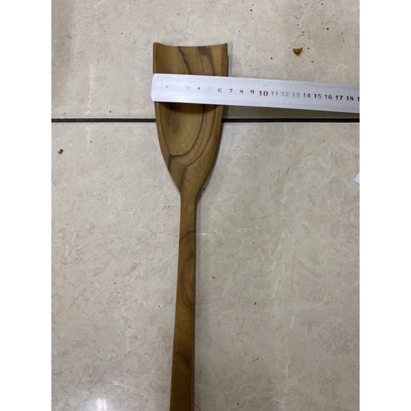 Sodet Kayu Jati Ujung Kotak 45cm