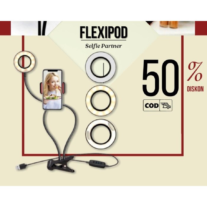 BERKUALITAS INTERNASIONAL FLEXIPOD SELFIE PARTNER 100% ORIGINAL