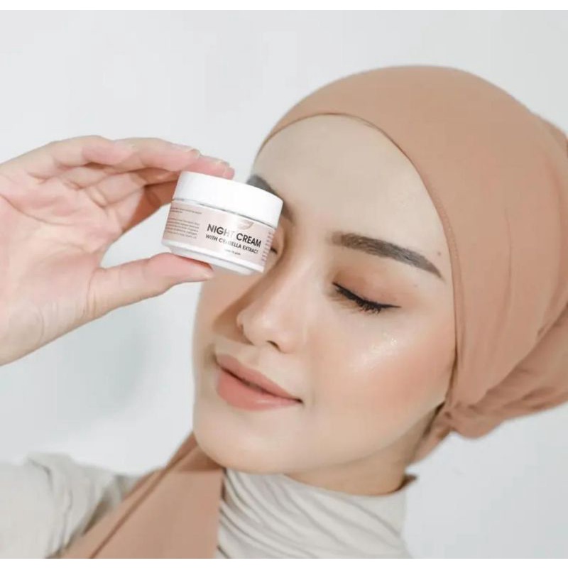 (GROSIR ) NIGHT CREAM GEAMOORE  BRIGHT &amp; ACNE SKINCARE BPOM- DISTRI RESMI