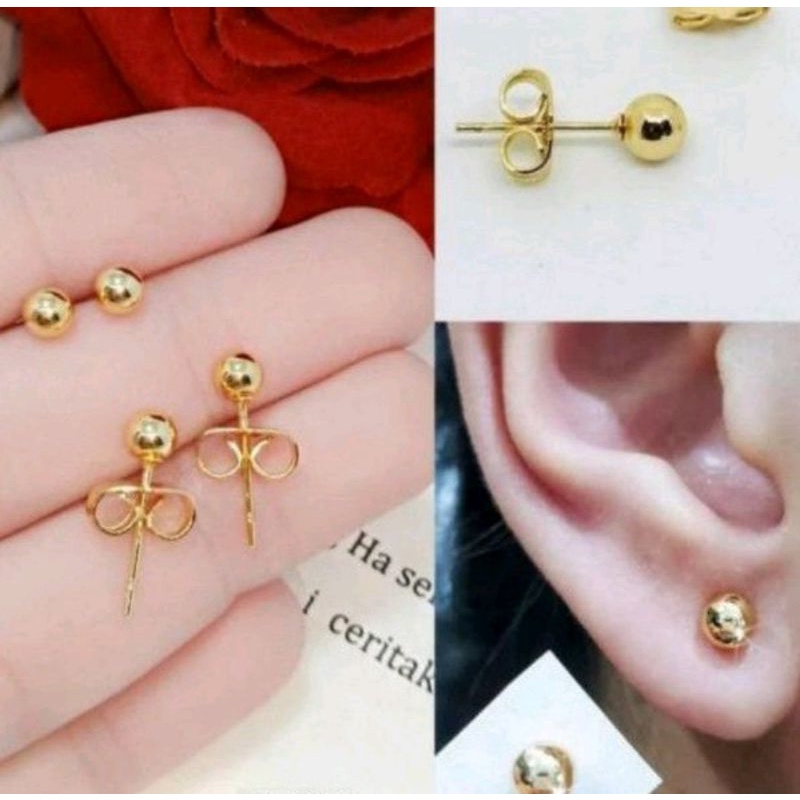 Anting tindik tianium premium,tidak luntur,tidak berkaratAwetTahan lama