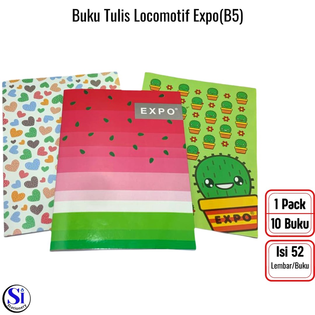

Buku Tulis Locomotif Expo B5 52 Lembar 1 Pcs