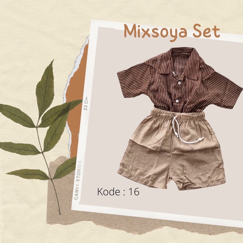 Mixsoya Set/Setelan Rayon/Setelan Rayon Anak/Setelan Anak