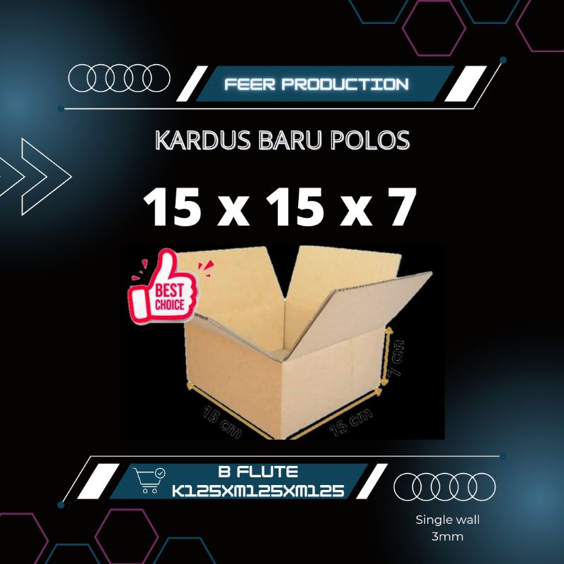 

Kardus Packing 15x15x7 | Dus Packing | Kardus Box | Kotak Packing Box | Kotak Kardus Karton Polos Coklat Baru Murah