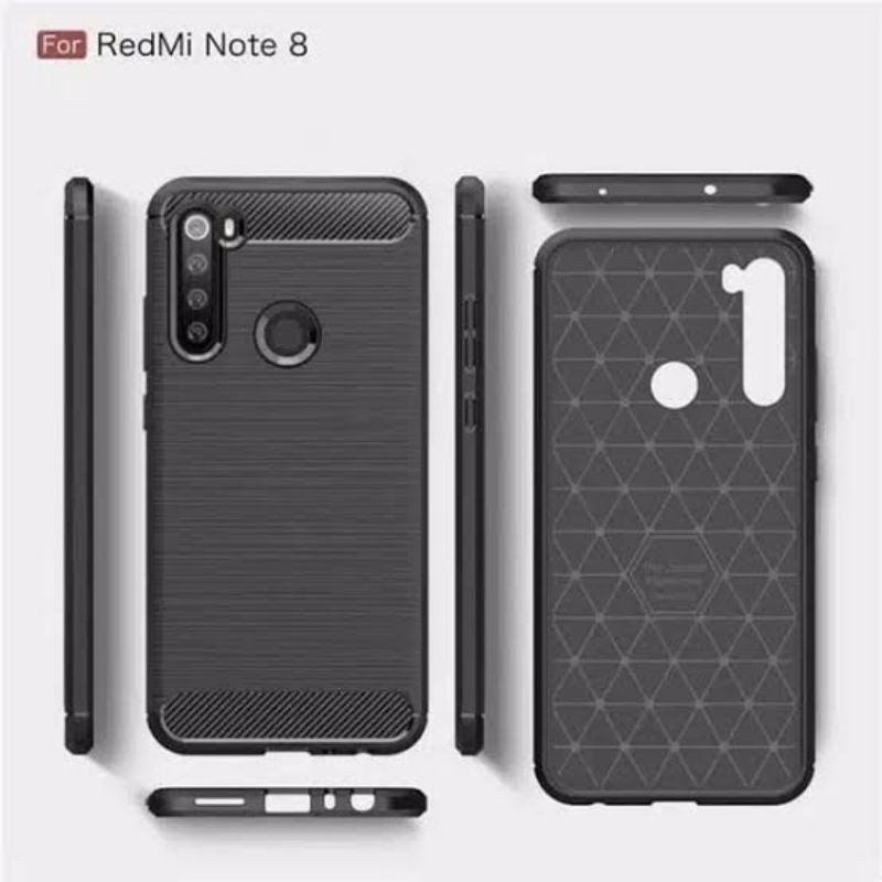 Case Redmi Note 8 Pro/Redmi 8/8A/8A pro Black Series Ipaky Fiber Carbon