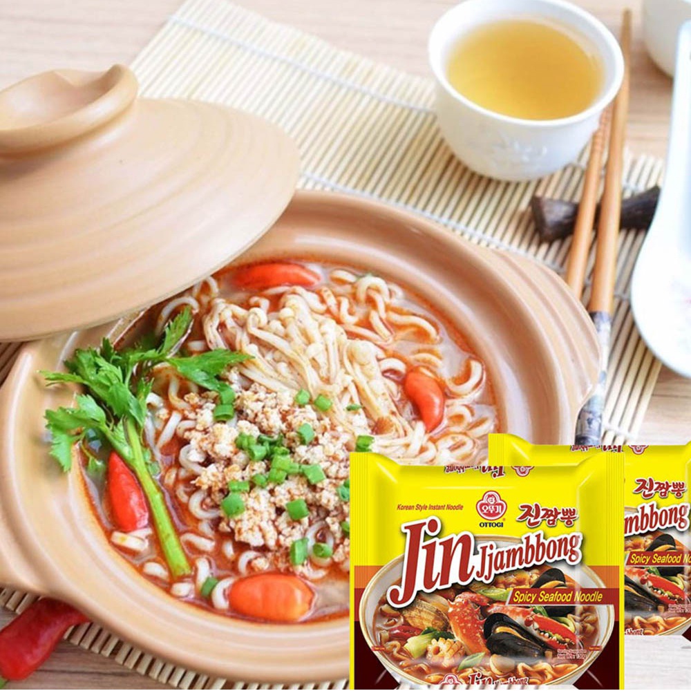 [PRODUK DISKON] Ottogi Jin Jjambbong Ramen Ramyun 130g/Mi Ramen Rasa Seafood Asli Korea