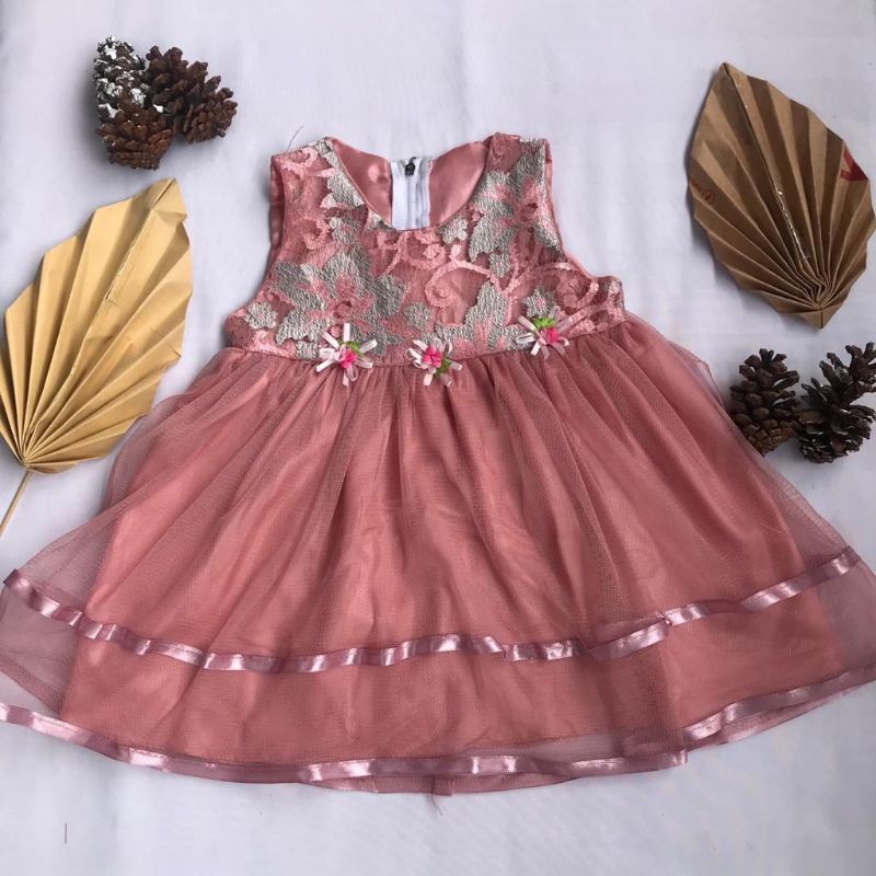 Baju pesta anak perempuan 8-24bln baju ultah anak perempuan