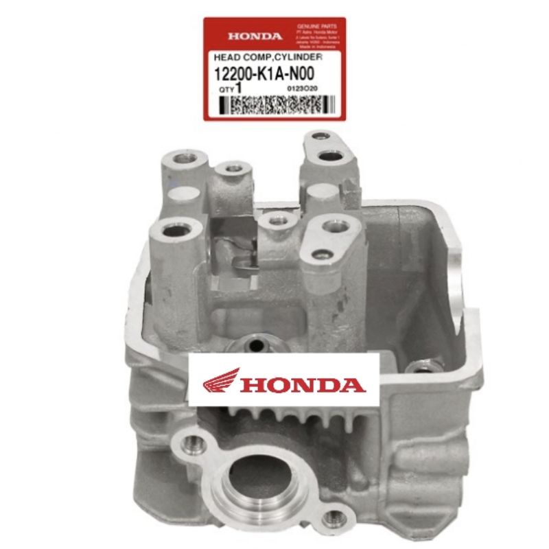 12200 K1A N00 Head comp cylinder head assy beat deluxe, genio 2020-2022, scoopy prestige 2021-2022 asli honda
