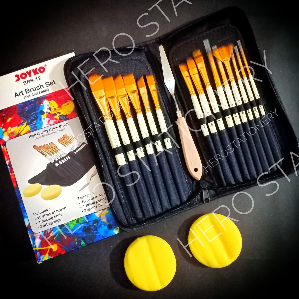 

Brush set alat seni lukis kuas joyko BRS-12 JunDW