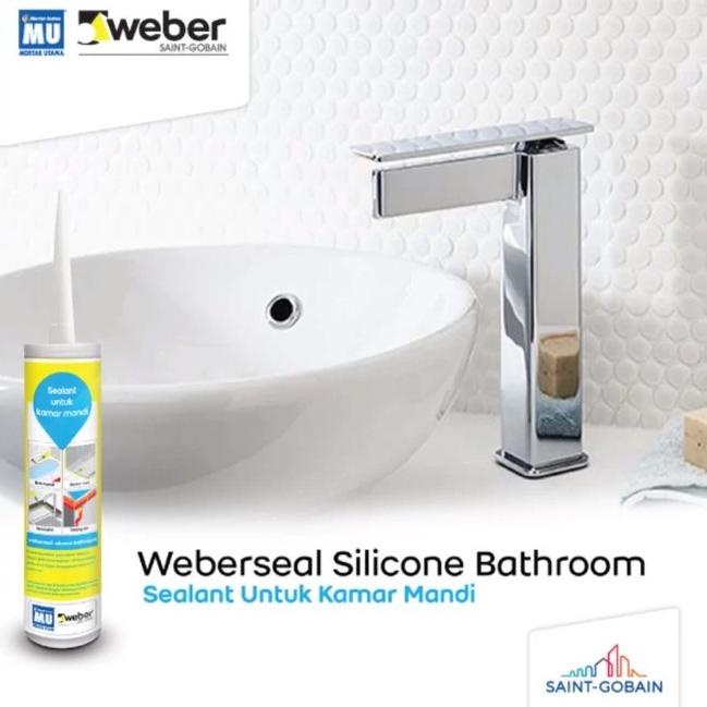 [PRODUK 0NCGD] Weberseal Silicone Bathroom 275ml LMK