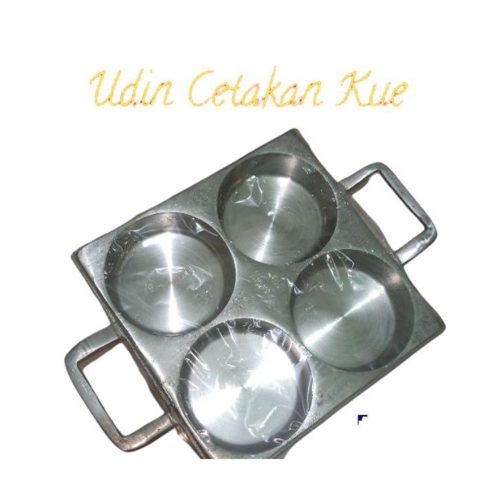 Cetakan Kue Kamir / Loyang Martabak Mini 4 Lubang EDDY TEBAL