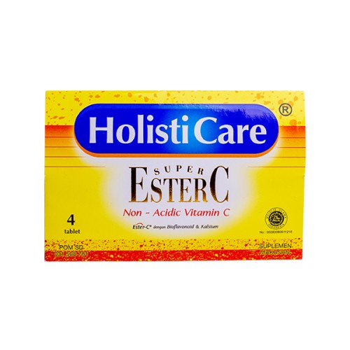 HOLISTICARE Super Ester C Strip 4 Tablet - Vitamin C Aman Untuk Lambung