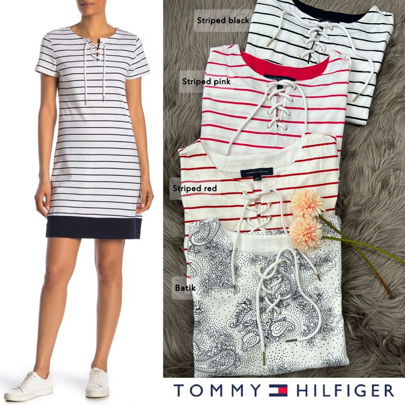 TMH lace up series dress