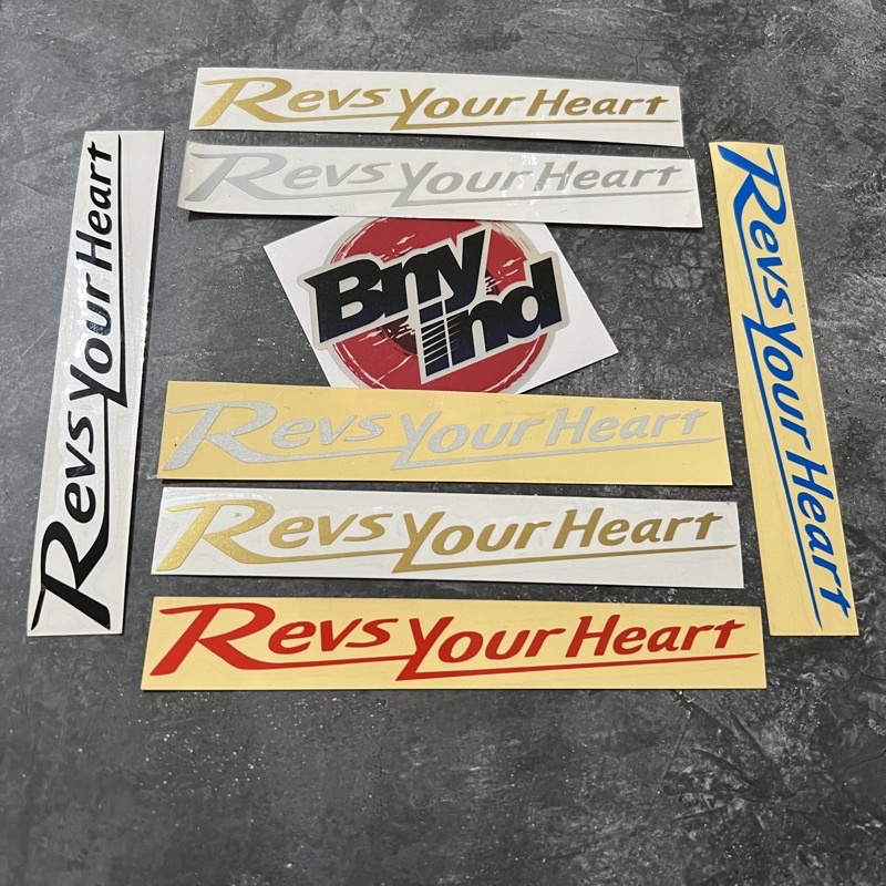 STICKER REVS YOUR HEART CUTTING