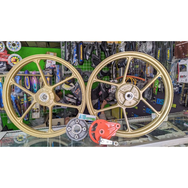 velg BRT Chemco gold kuning blue biru titanium silver  jupiter bisa utk CB GL Tiger RXking MP F1ZR f