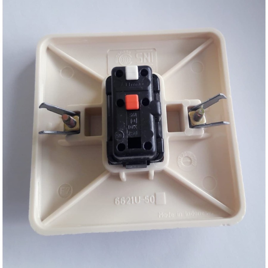 Saklar Sakelar IB Inbow Broco 6621U Single Switch 1 Engkel Inbow Tanam
