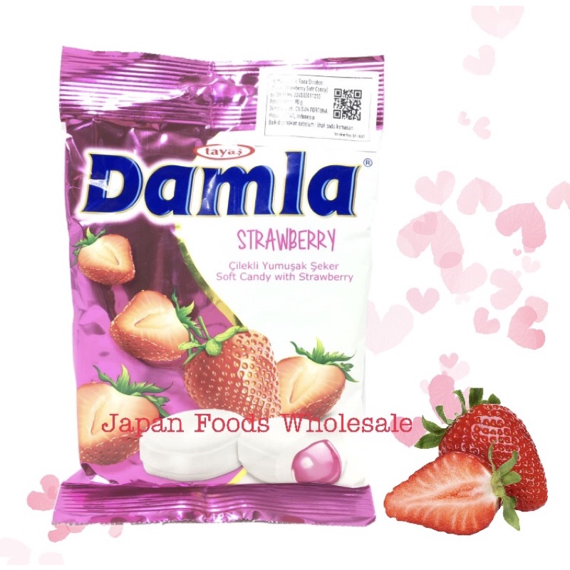 

Tayas Damla Strawberry Soft Candy / permen impor / permen buah / permen