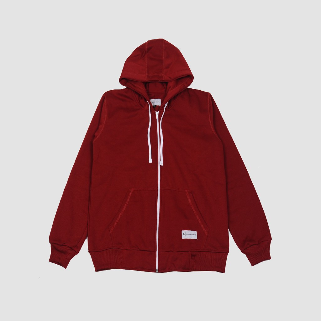 jaket hoodie maroon