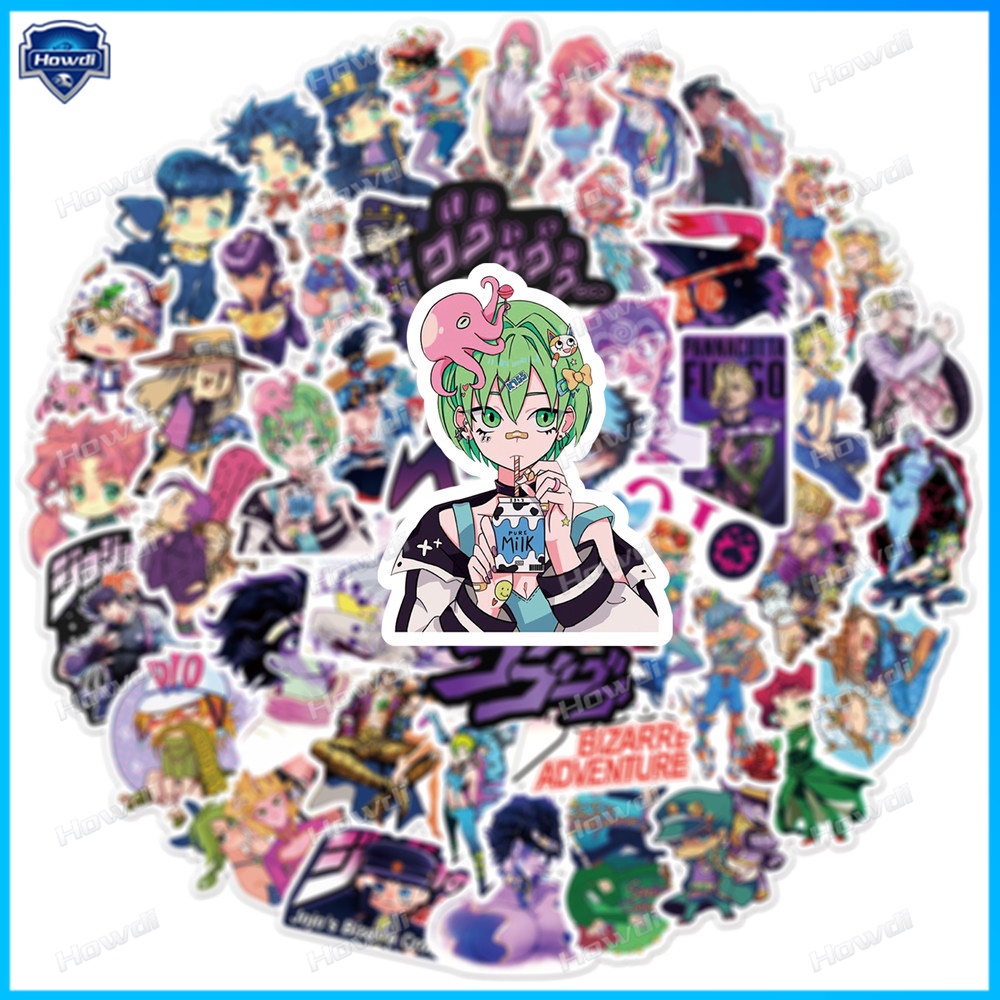 Stiker Desain Anime Jojo 's Bizarre Adventure Tahan Air Untuk Helm Motor