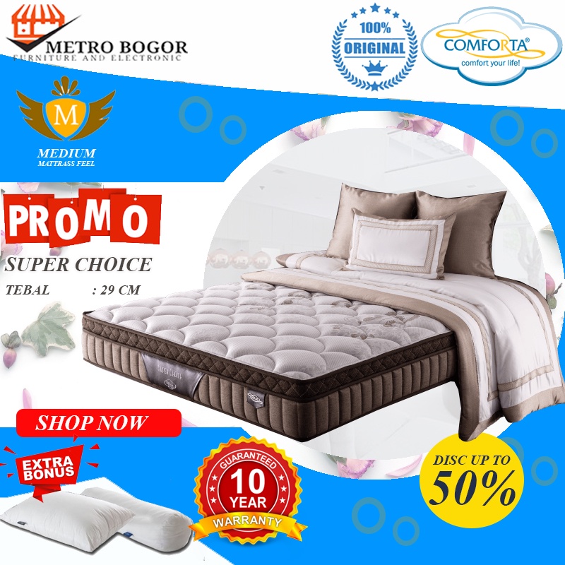 Kasur SpringBed Comforta Super Choice / Spring bed matras Murah