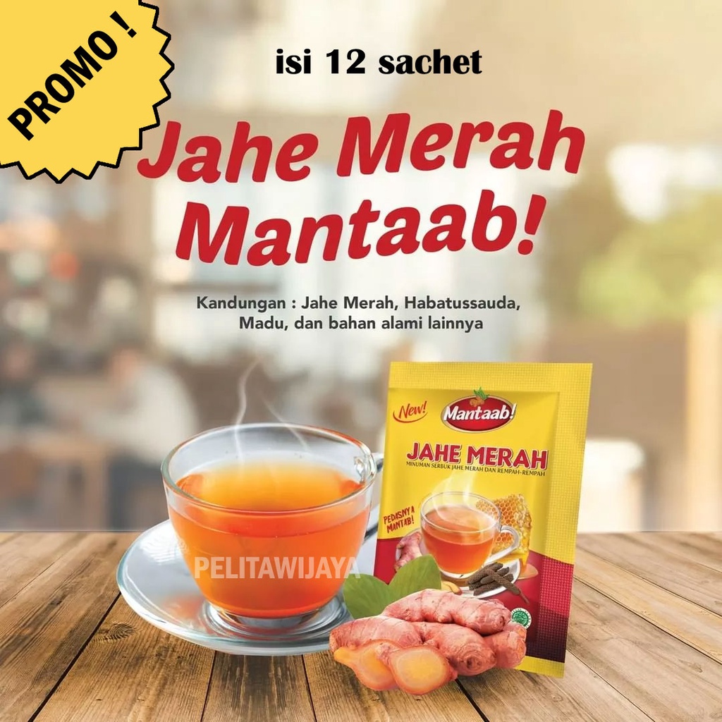 Jahe Merah Mantaab Madu Mantab Renceng  Herbal