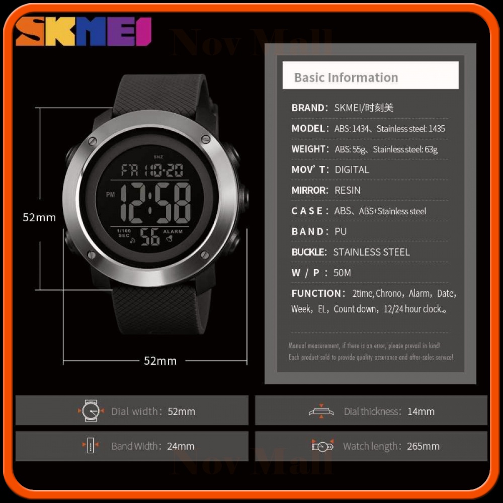 SKMEI Jam Tangan Digital Pria - 1434