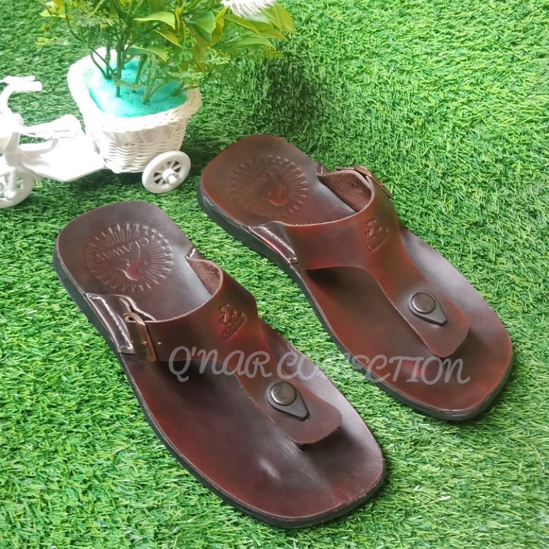 Sandal pria kulit asli 100% sampai alasnya