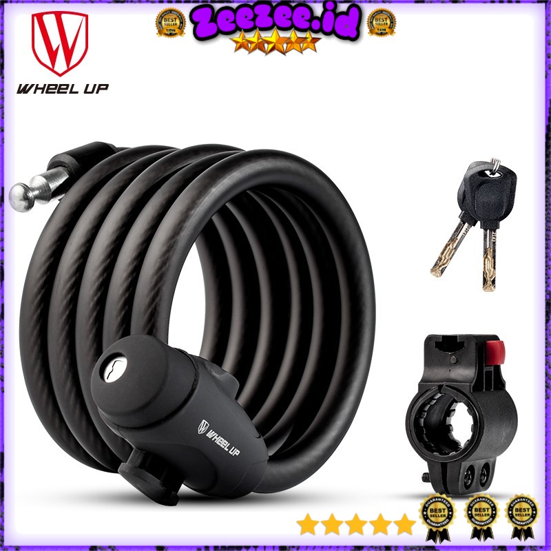 Wheel Up Gembok Sepeda Kabel 1.2m - QB1001-2006