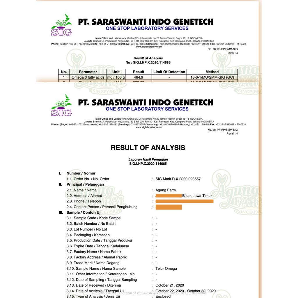 

RB Telur Omega 3 Nabati Kemasan 15 Butir dari Kandang NKV
