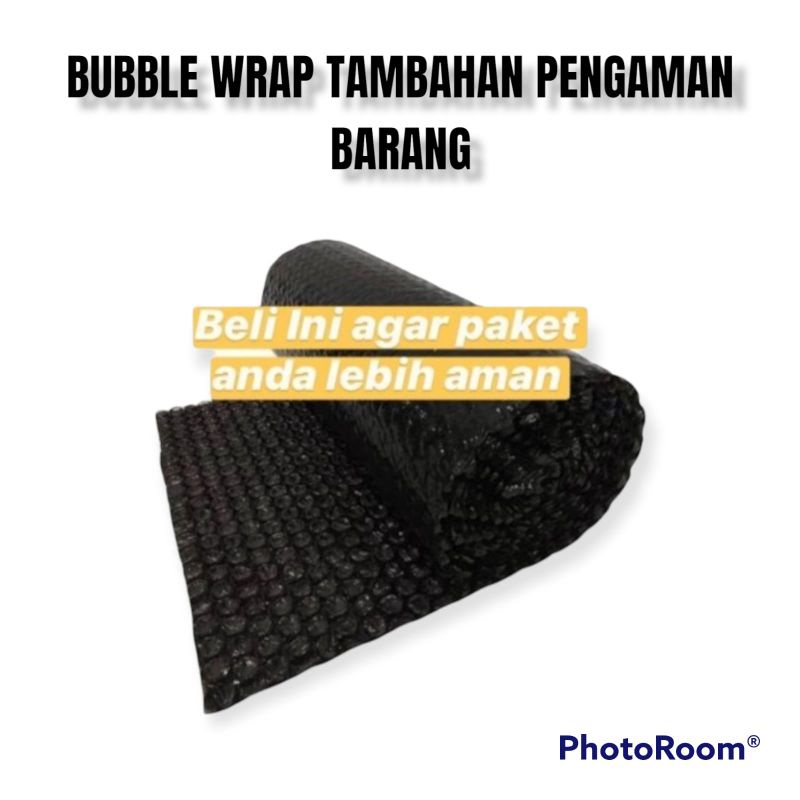

BUBBLE WRAP TAMBAHAN AGAR BARANG PACKINGAN ANDA MENJADI AMAN.